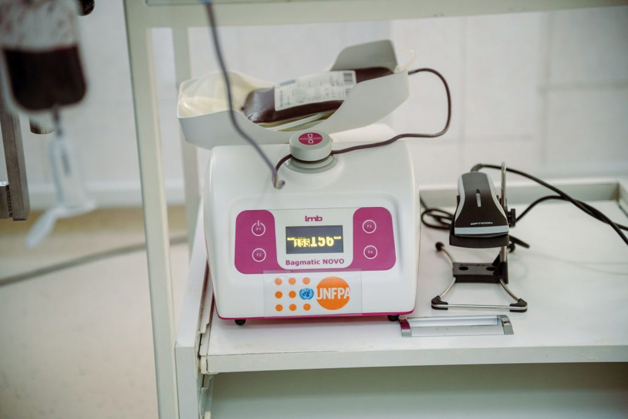 UNFPA donated state-of-the-art blood collection equipment to the Republic of Moldova, in a batch worth USD 420,000