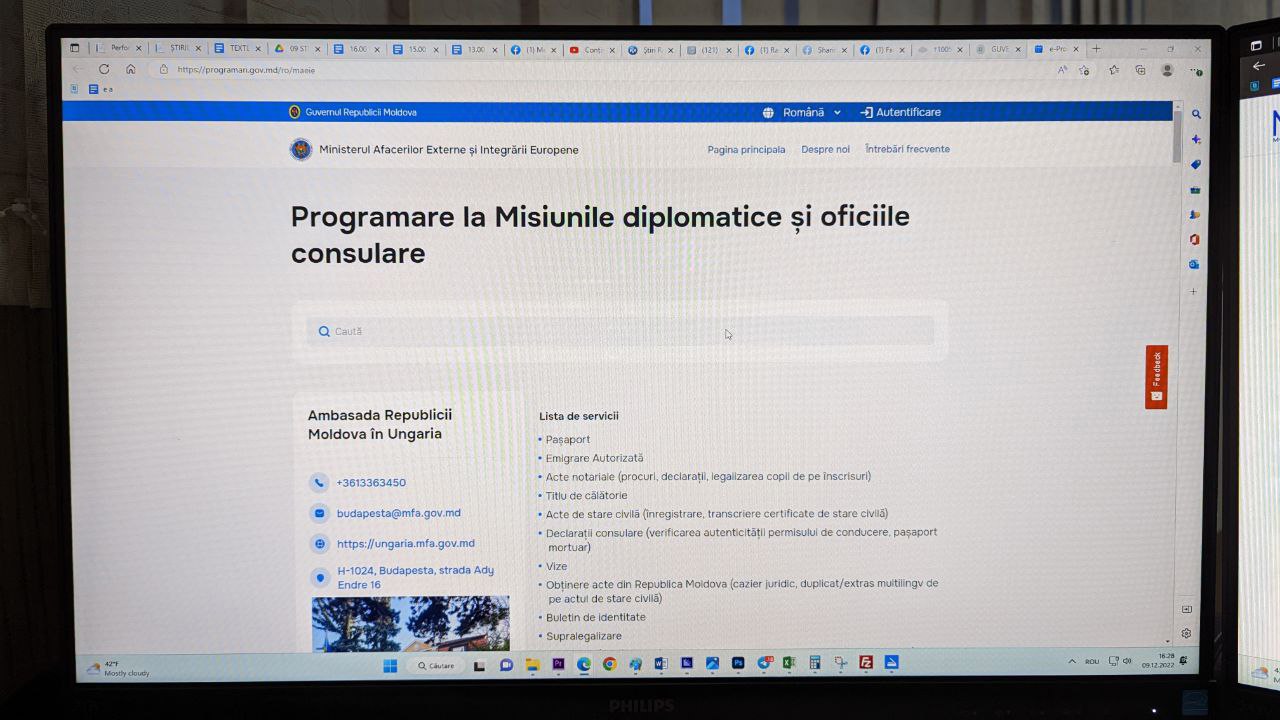 Moldovenii din diasporă vor putea efectua programări online pentru servicii consulare