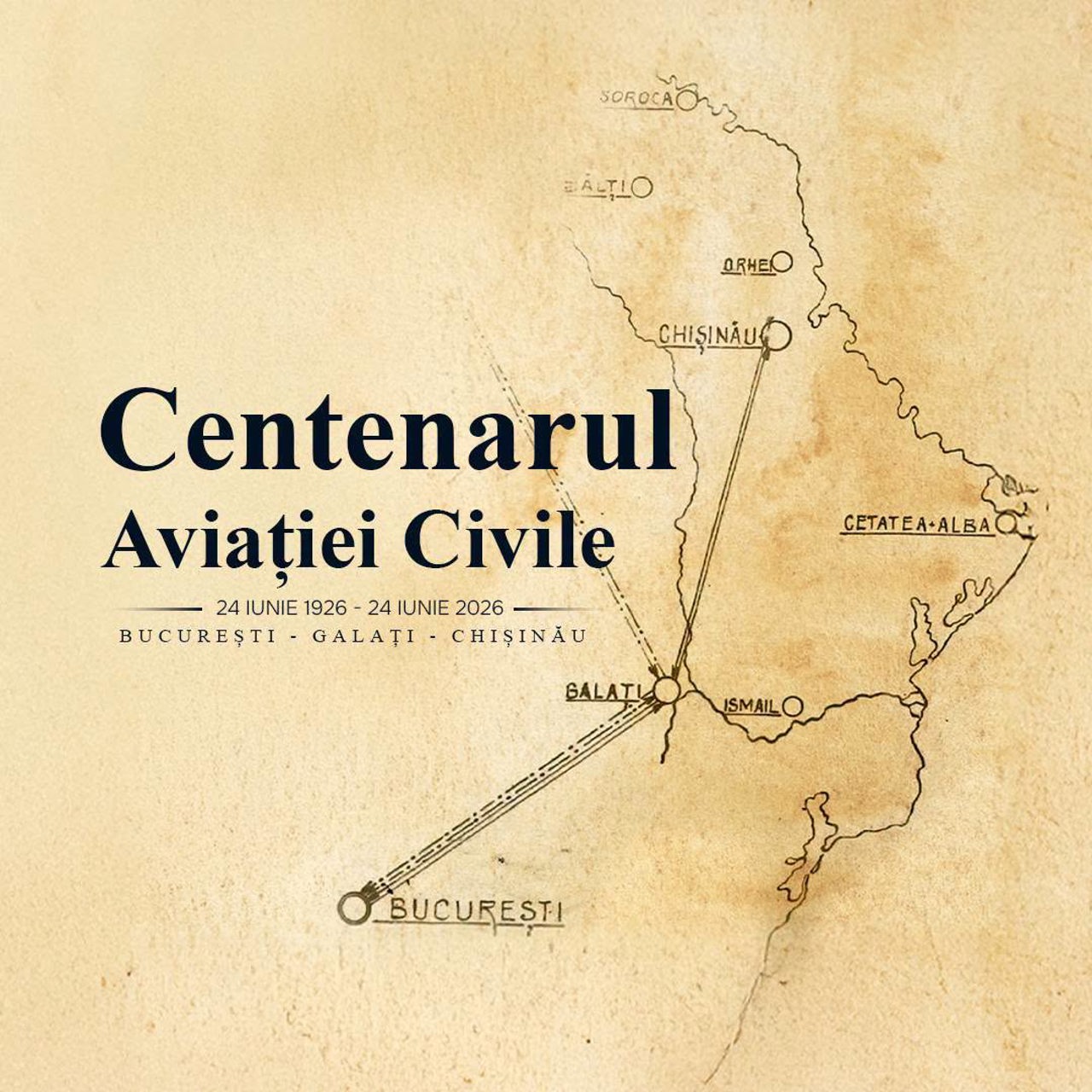 Primele zboruri civile spre Chișinău, rememorate cu prilejul marcării Centenarului Aviației Civile