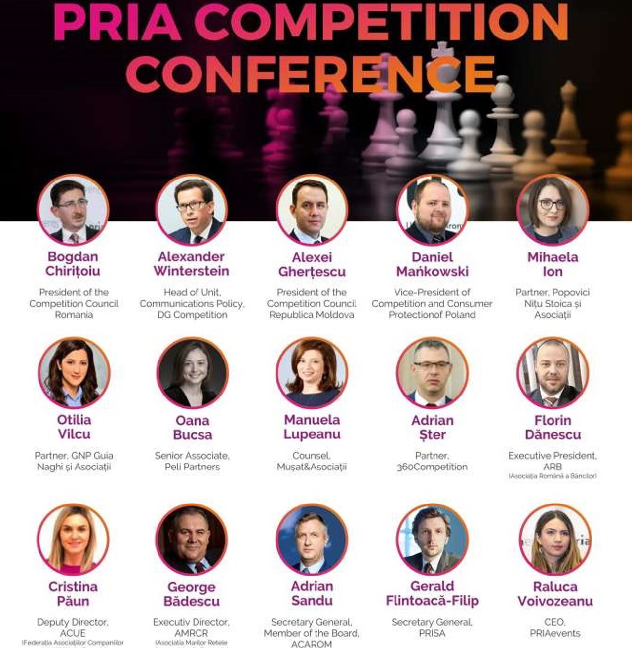 Oficiali din domeniul concurenței din România, Polonia și Republica Moldova participă la PRIA Competition Romania 2024