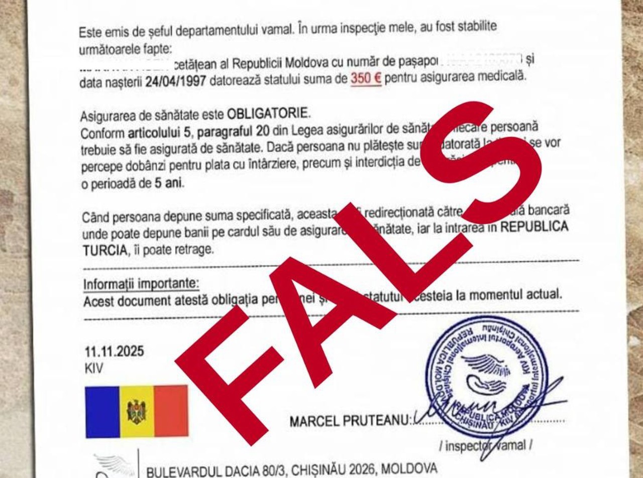 Tentativă de fraudă: Serviciul Vamal avertizează că pe internet circulă un document fals privind necesitatea achitării unei taxe