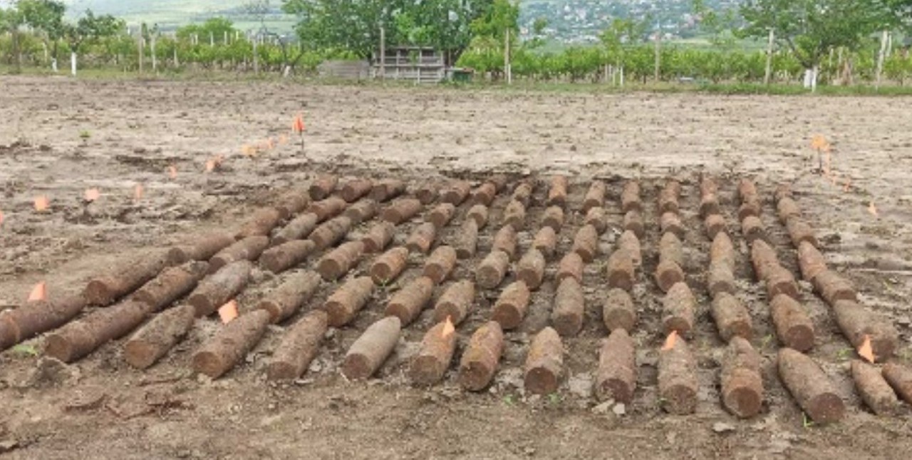 Ammunition depot, discovered near Măgdăcești