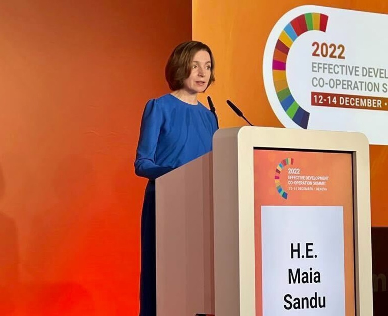 Maia Sandu îndeamnă partenerii de dezvoltare să sprijine în continuare statele care urmează un parcurs democratic