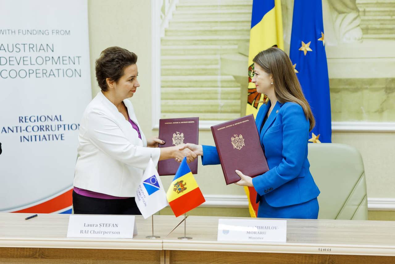 Ministerul Justiției și Organizația Inițiativa Regională Anticorupție au semnat Tratatul internațional privind schimbul de date