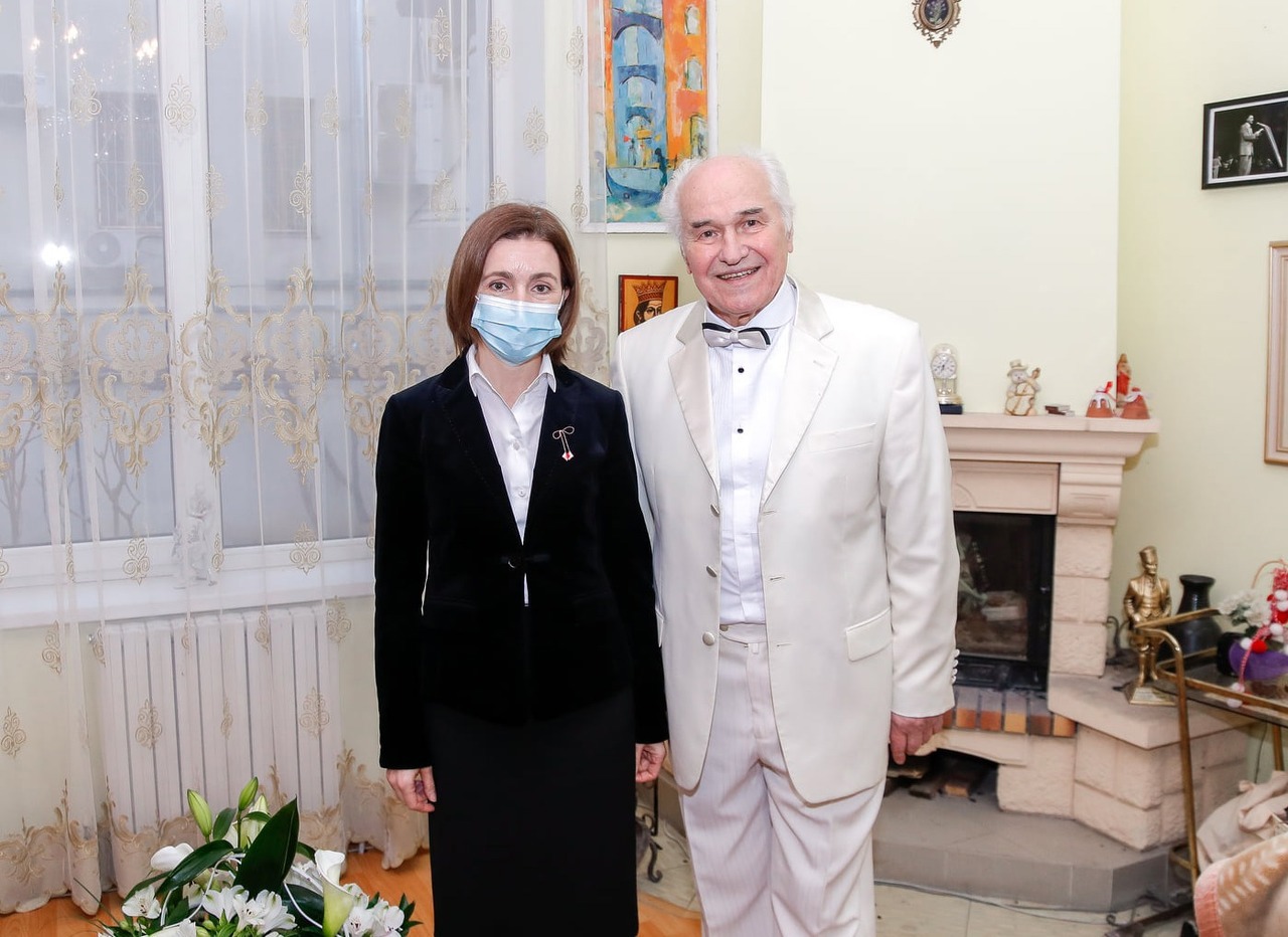 Maia Sandu congratulated Eugen Doga on his birthday: "In the Republic of Moldova, spring begins with a symphony of the soul"