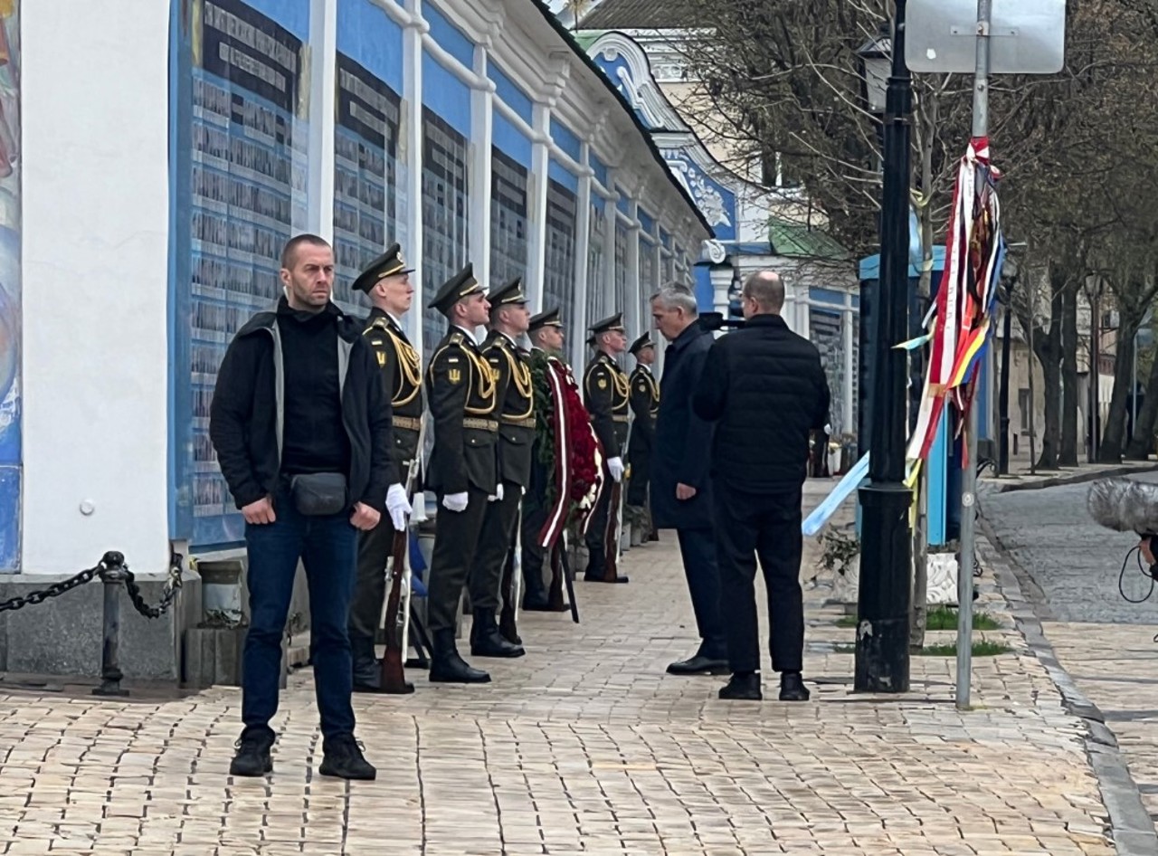 NATO Secretary General Jens Stoltenberg on an unannounced visit to Kiev