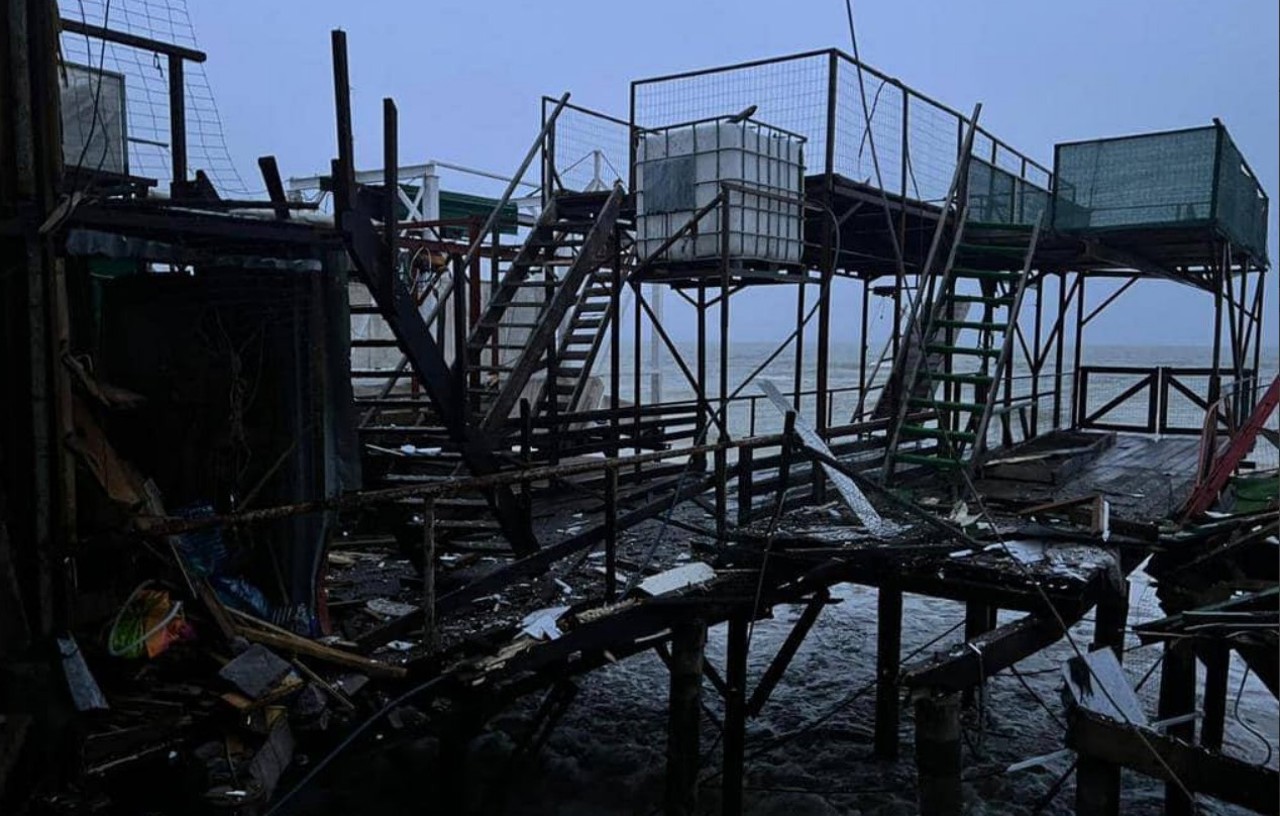 A naval mine exploded in the Odesa region and damaged several buildings