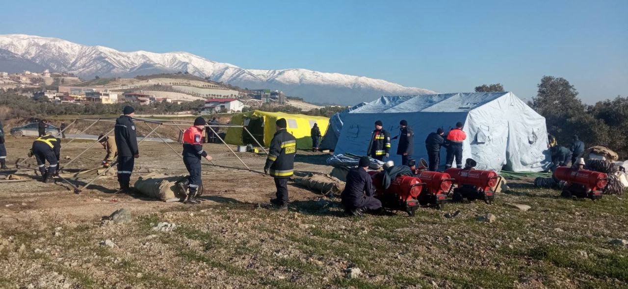 Moldovan rescuers arrived in the affected area in Turkey