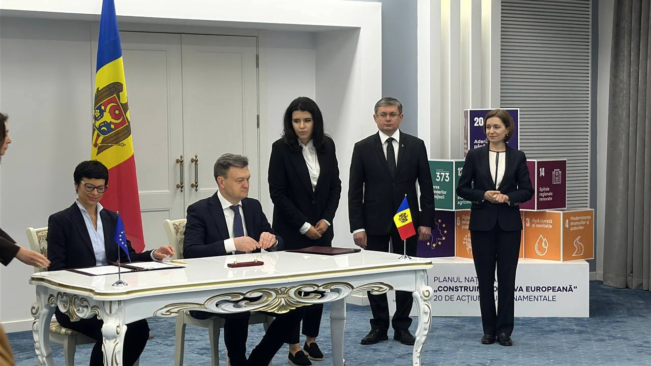 В Кишиневе подписано соглашение с ЕС о Плане экономического роста для Молдовы