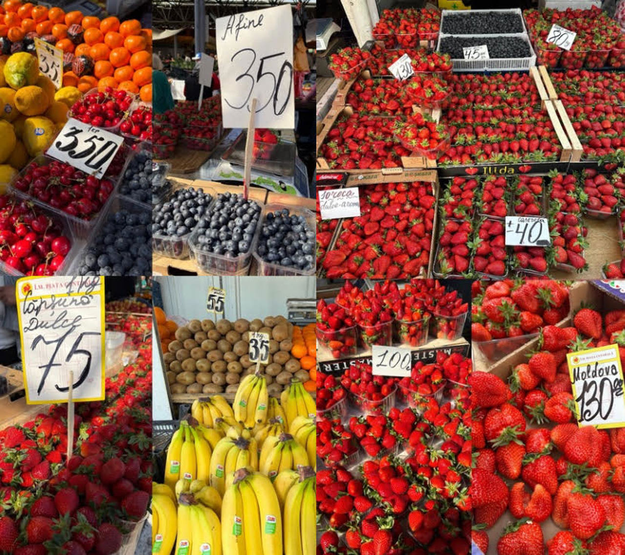 „Cireșele grecești mi-au plăcut - au gust de cireașă”: Primele fructe de sezon, vândute cu sute de lei per kilogram, la Chișinău 