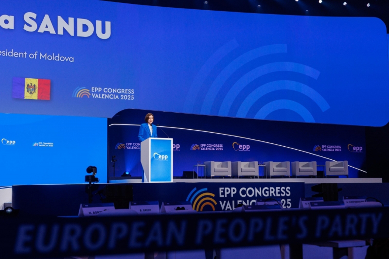 Președinta Maia Sandu, la Congresul PPE: Aderarea Moldovei și Ucrainei va întări Europa