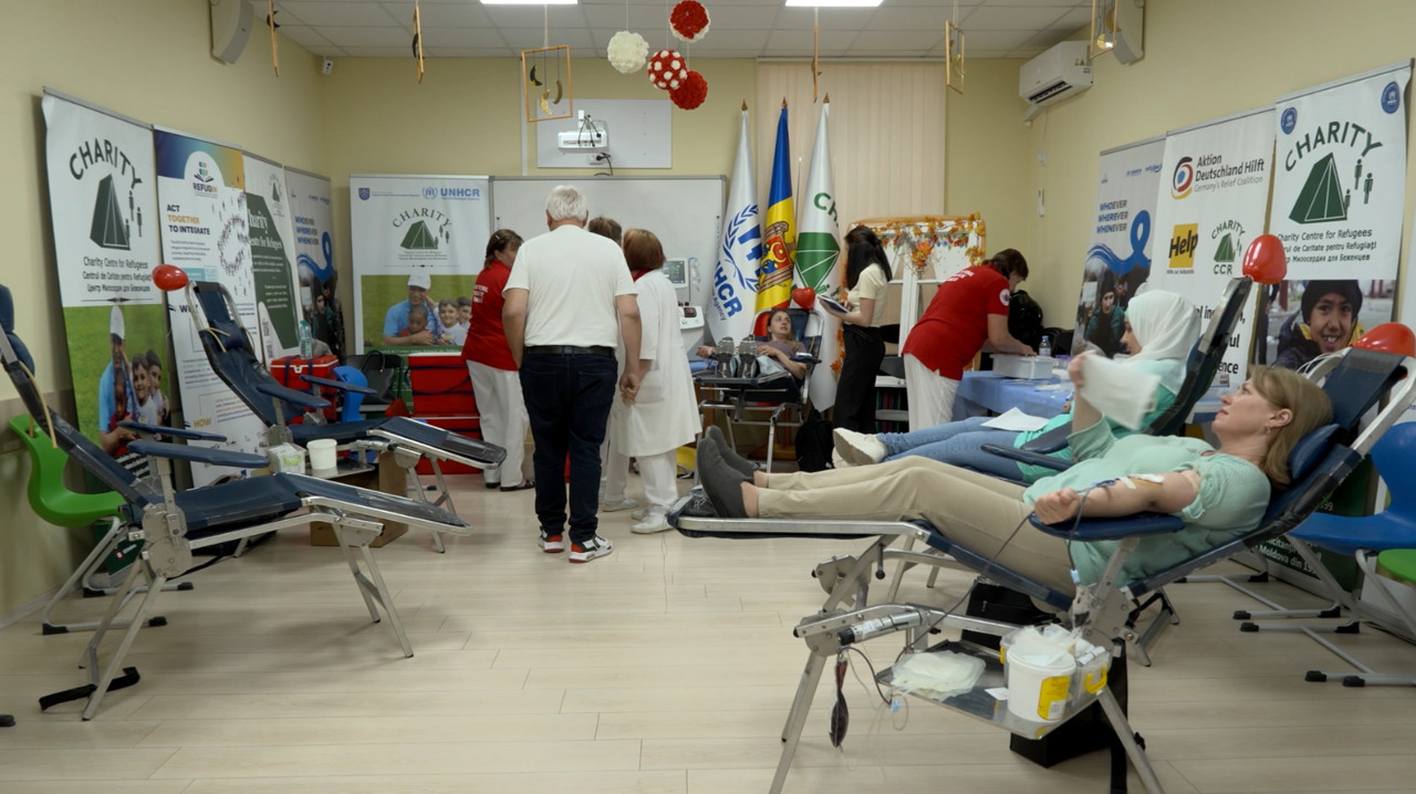 Mulțumesc, Moldova! Refugiații donează sânge în semn de recunoștință