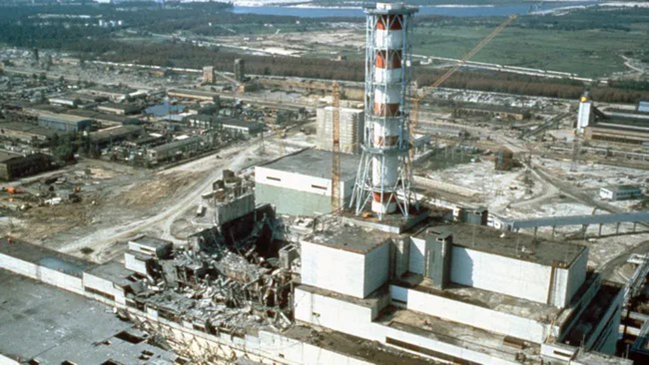 Getty Images / Centrala nucleară de la Cernobîl este prezentată aici în mai 1986, la câteva săptămâni după dezastru