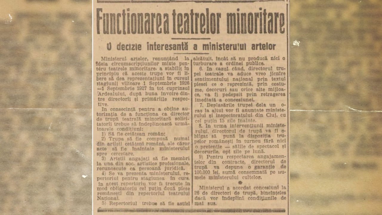 Revista presei interbelice: „O decizie interesantă a Ministerului Artelor”