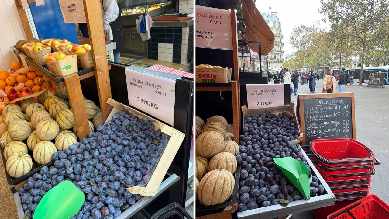 Moldovan plums in Paris are four times pricier than in Chișinău