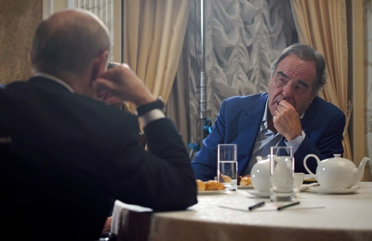 Oliver Stone cu Vladimir Putin la Kremlin