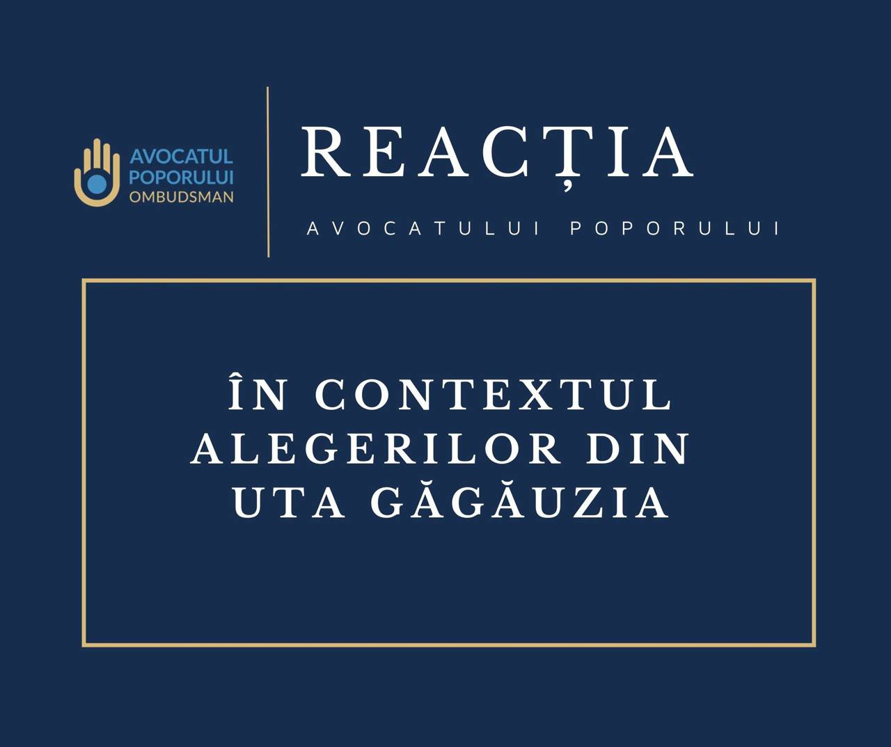 Ombudsmanul Ceslav Panico pledează pentru o mai bună comunicare între instituțiile centrale și cele regionale pentru depășirea situației din UTA Găgăuzia