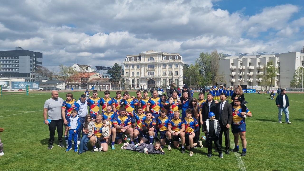 Naționala de rugby a Republicii Moldova a pierdut meciul cu selecționata Ucrainei