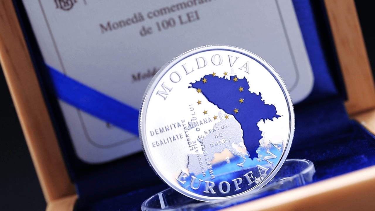 BNM pune în circulație monedă comemorativă „Moldova Europeană”