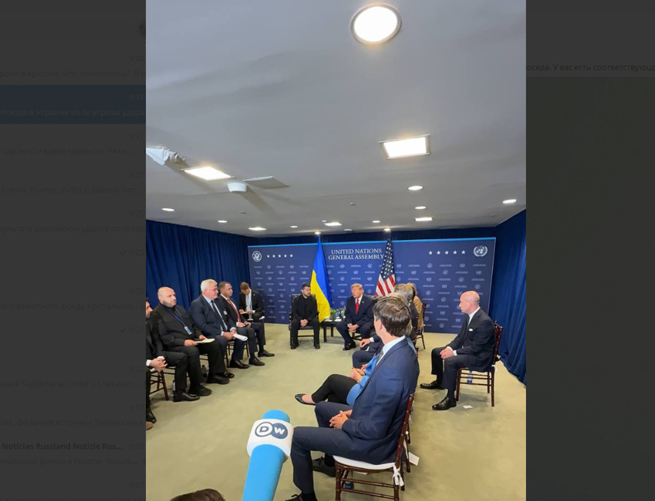 Zelenski și Trump s-au întâlnit în marja Adunării Generale a ONU