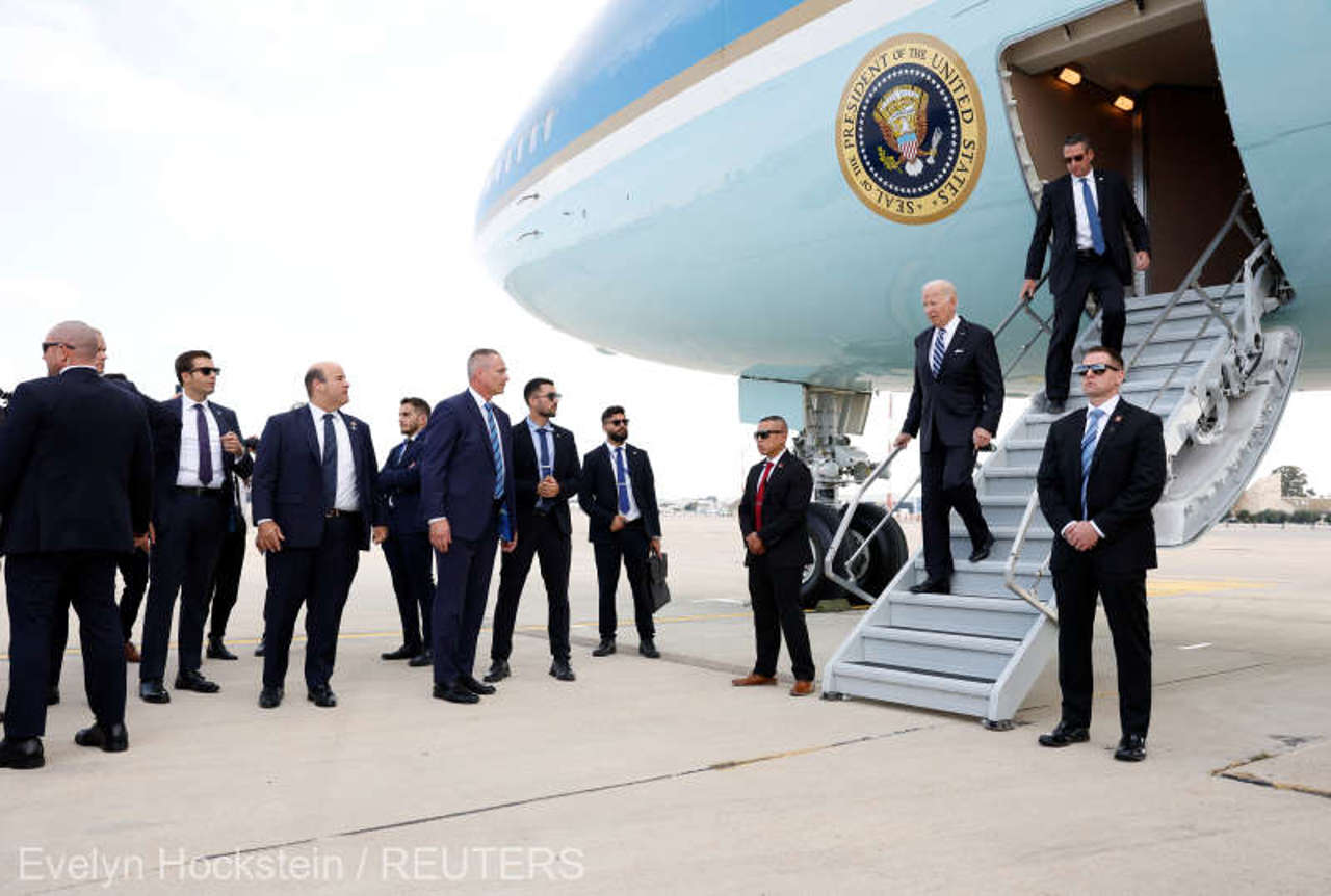 Biden lands in Israel