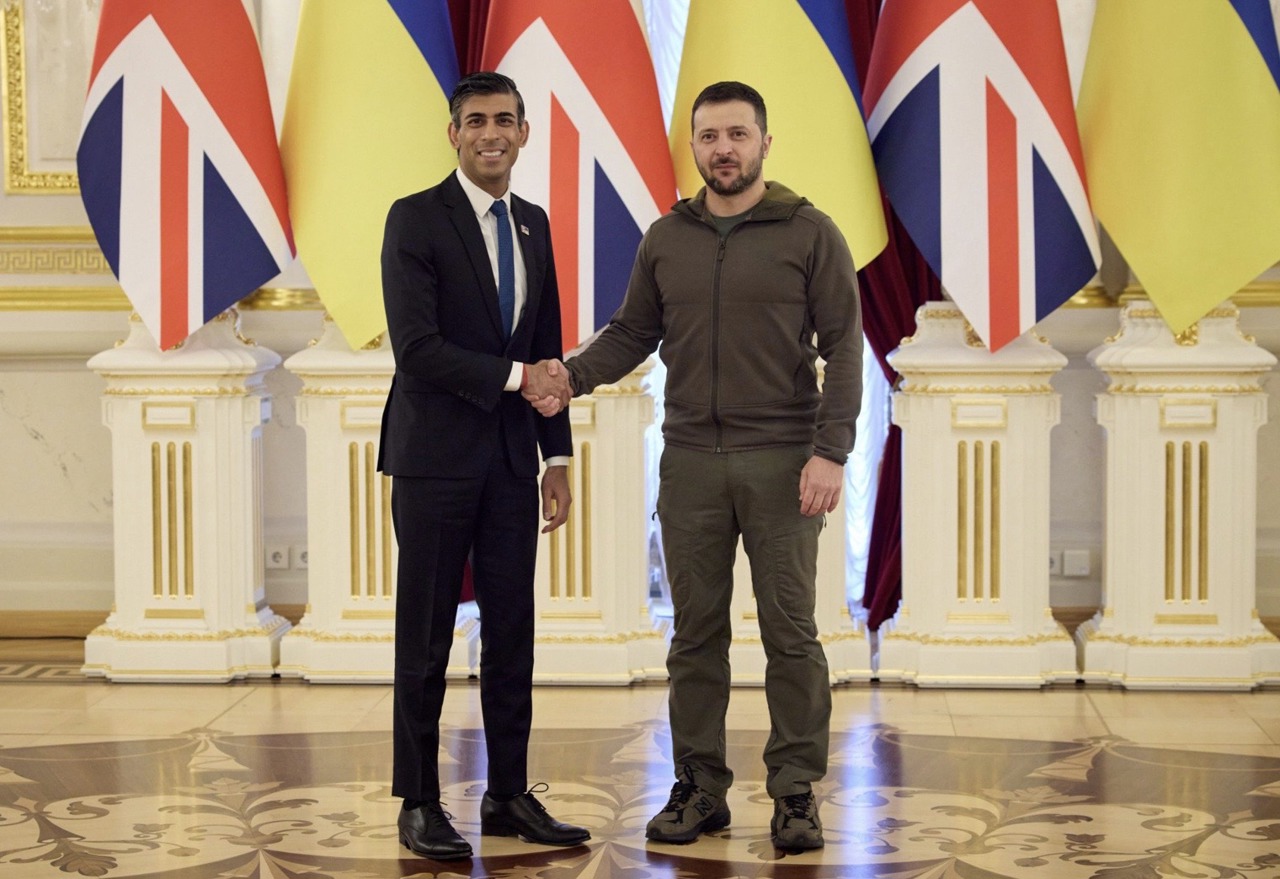 Volodimir Zelensky pays a visit to London