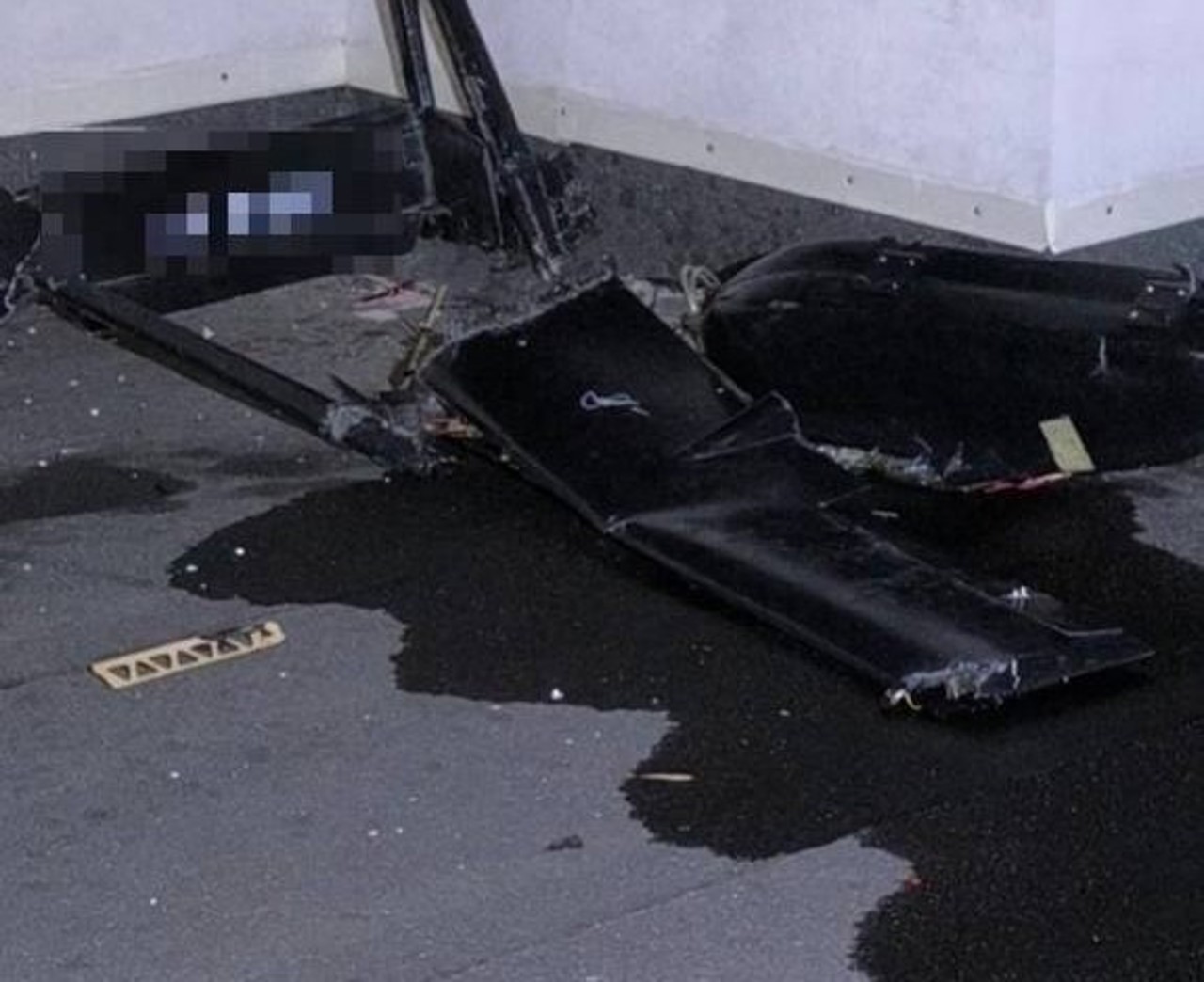 Fără risc pentru locatari: Drona căzută pe un bloc din capitală nu conținea substanțe explozibile