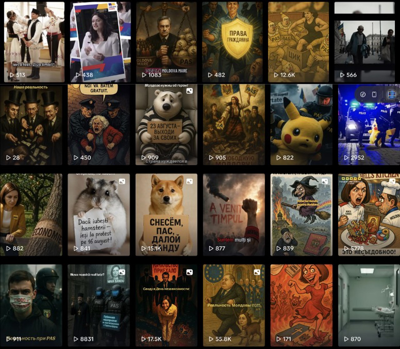 Исследование: Тысячи фейковых видеороликов, призванных посеять страх перед выборами, заполонили социальные сети Молдовы  