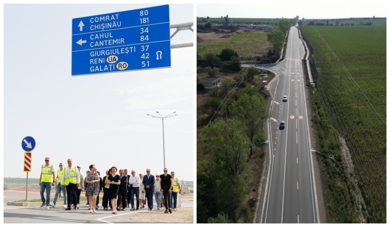 New sections of the Chisinau - Giurgiulesti expressway were launched. The works took more than 4 years