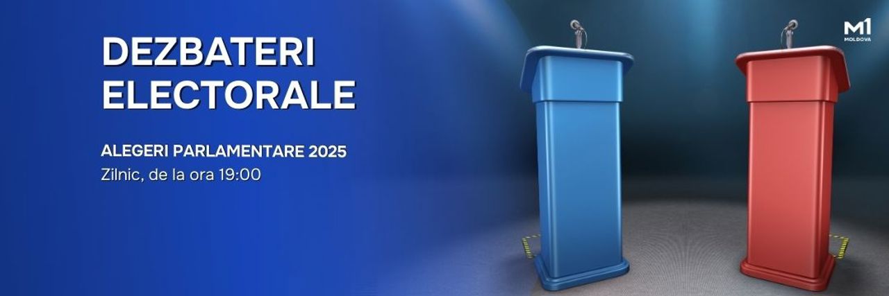 Moldova 1 dă startul dezbaterilor electorale pentru alegerile parlamentare: Zilnic, de la ora 19:00