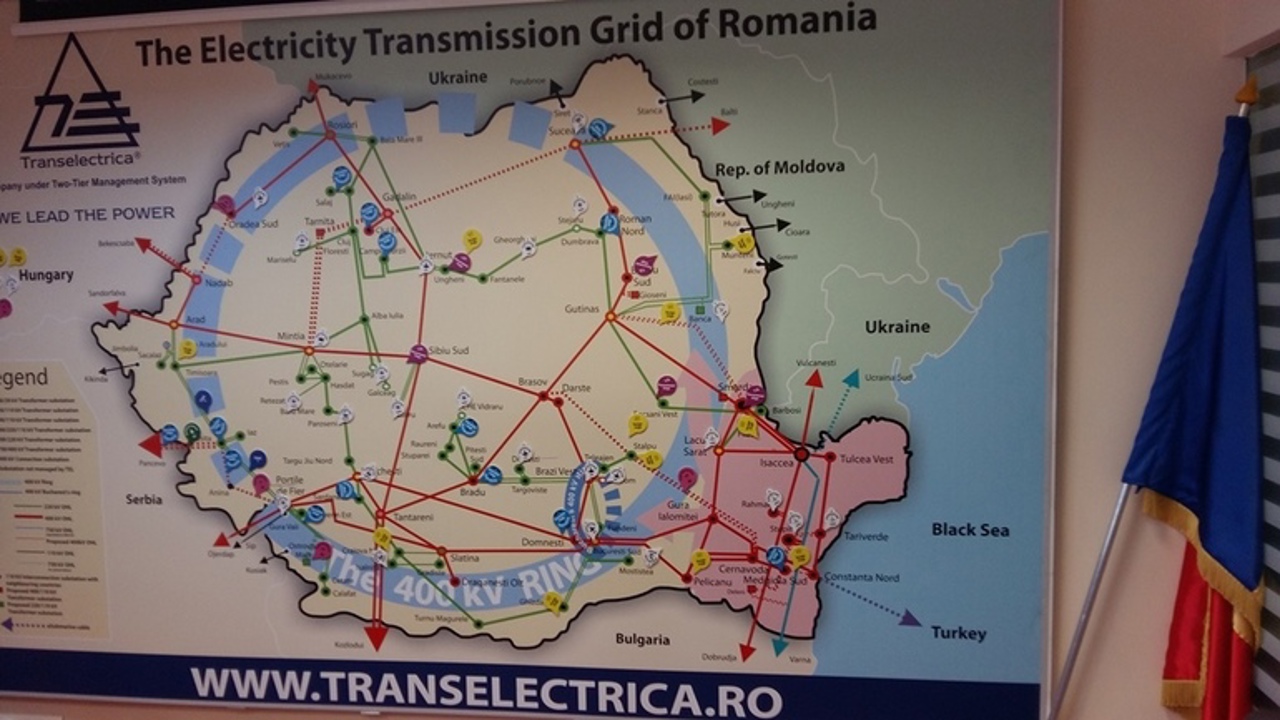 Energy exports from Romania support the Republic of Moldova and Ukraine, over 1,300 MW delivered