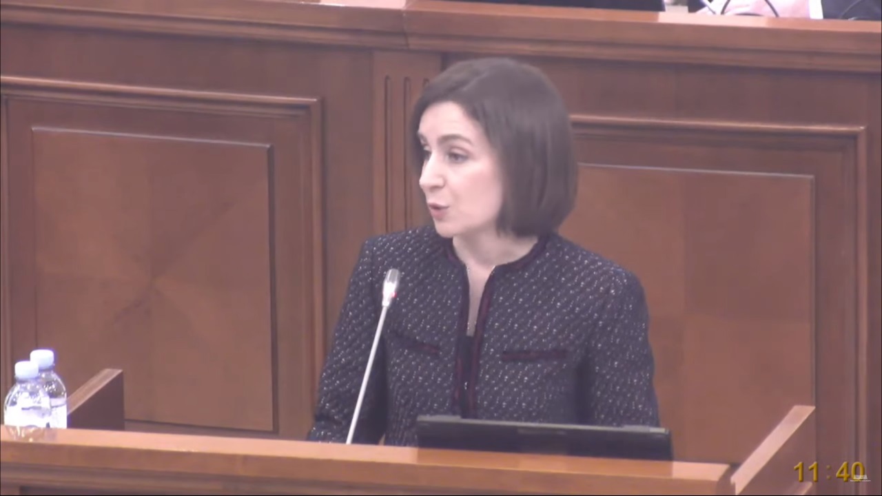 LIVE// Maia Sandu's speech in the Parliament of the Republic of Moldova