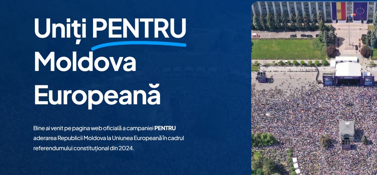 Был запущен веб-сайт pentru.md, содержащий информацию о преимуществах вступления в ЕС