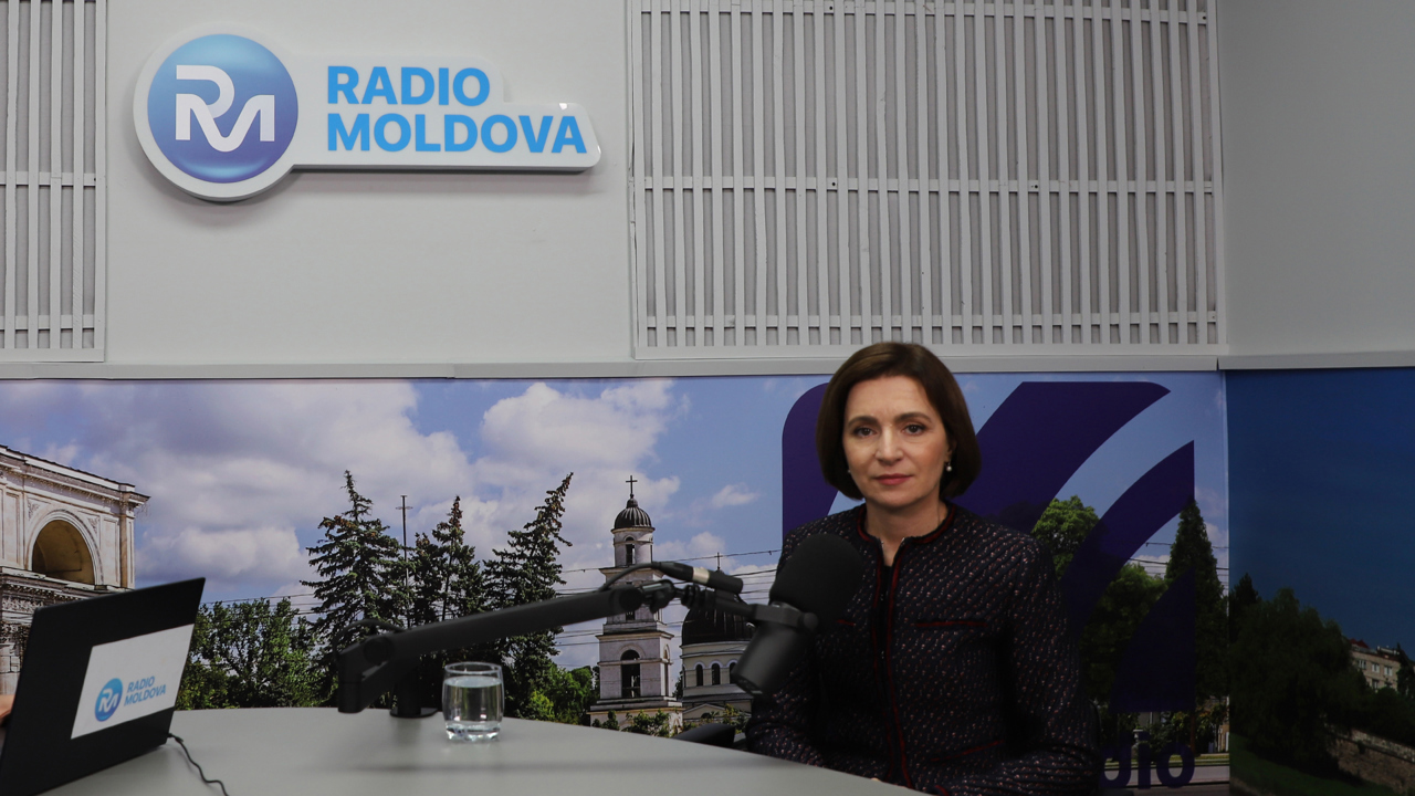 Radio Moldova: „La 360 de grade” cu președinta Maia Sandu