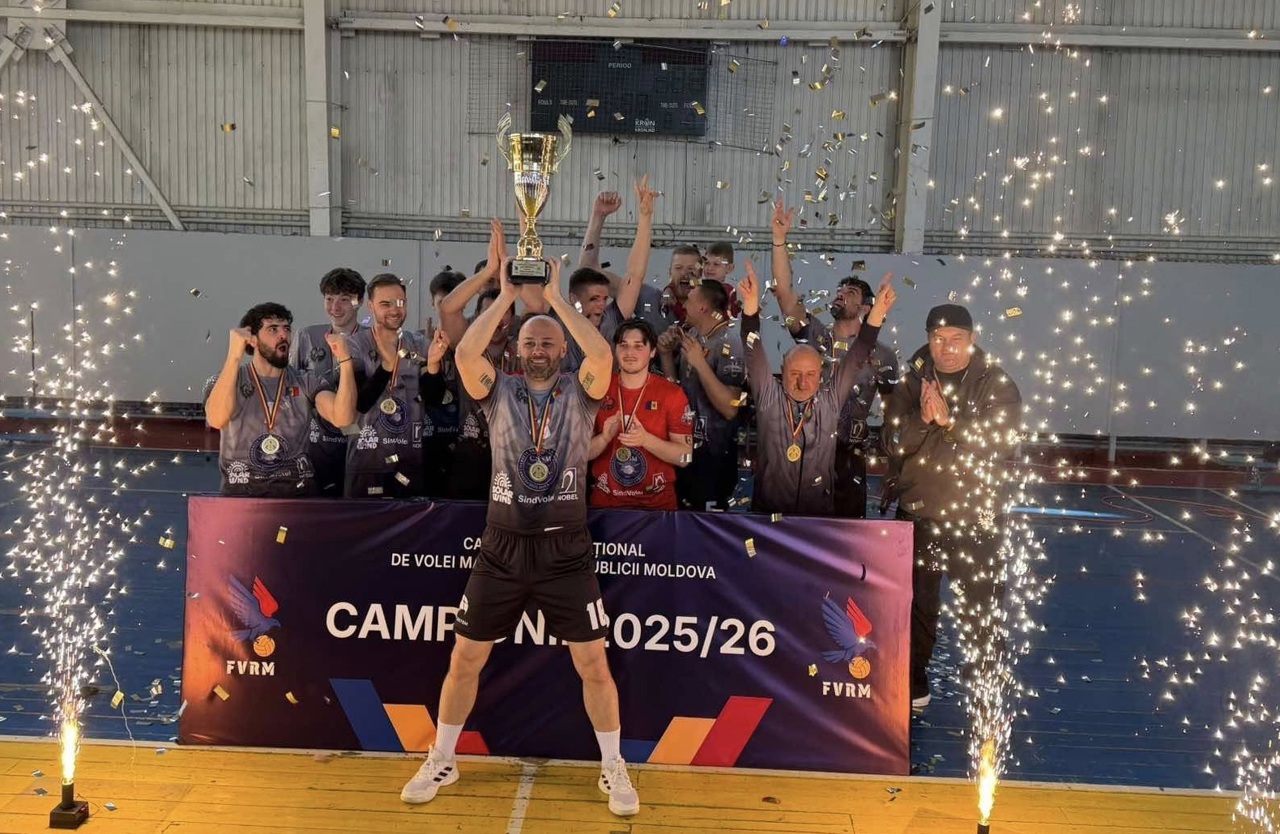 USM a cucerit titlul național la volei masculin