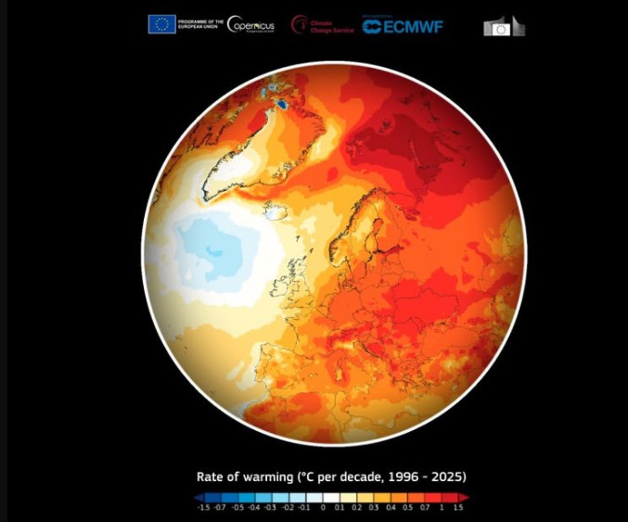 Ghețarii, zăpada și gheața arctică dispar: Din anii ‘80, Europa se încălzește de două ori mai repede decât media globală