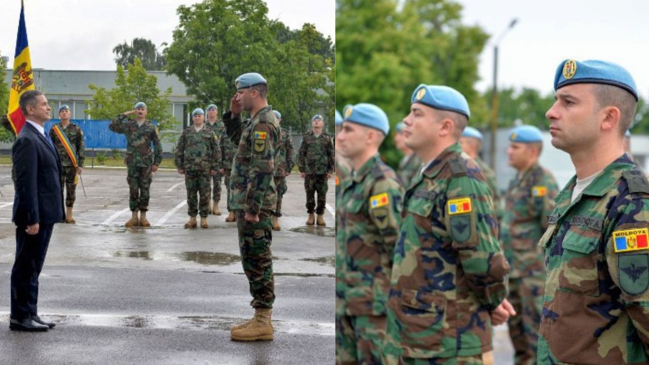 Pacificatorii moldoveni din cel de-al 18-lea contingent al Armatei Naționale, detașat în misiunea de menținere a păcii KFOR, au revenit acasă