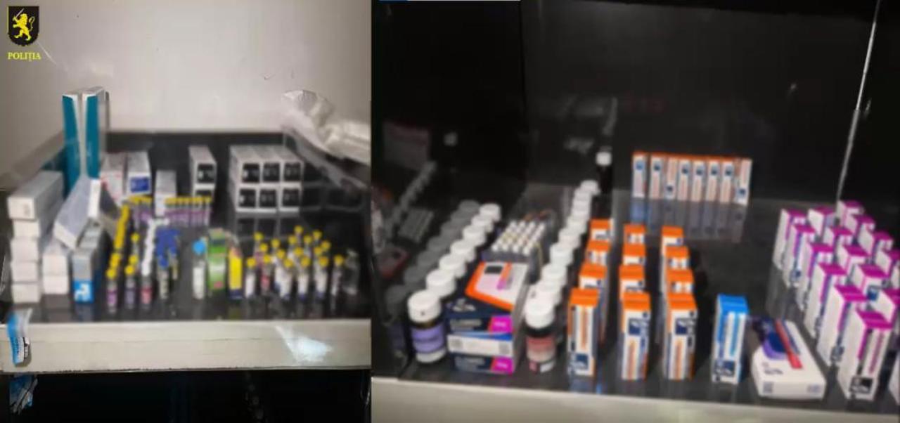  Afacere clandestină cu steroizi și substanțe psihotrope, oprită de poliție. Un bărbat din capitală, reținut