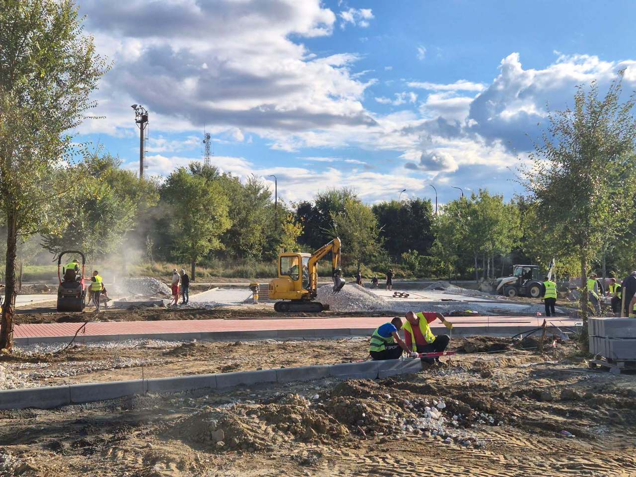 French Park in Ungheni is taking shape