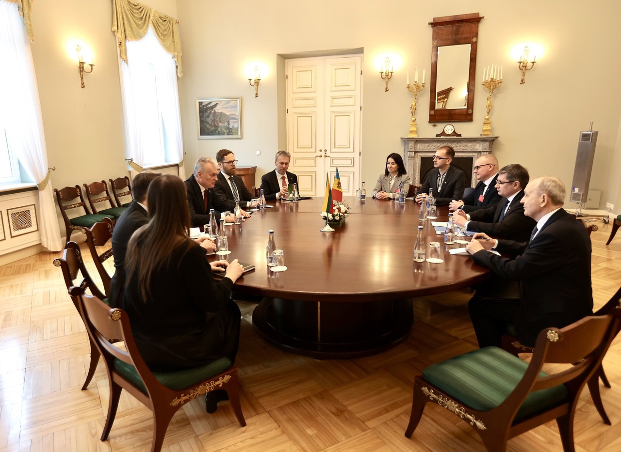 Игорь Гросу встретился с президентом Литвы в Вильнюсе