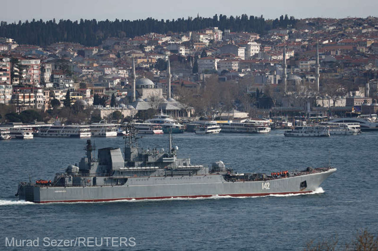 Russia says one person was killed, a large landing ship damaged in Ukrainian attack on Crimea