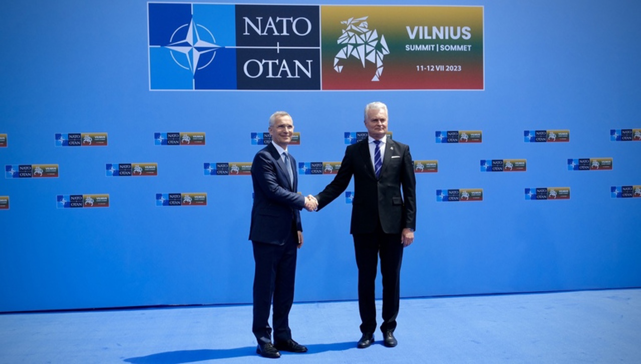  Secretary General of NATO had a meeting with the President of Lithuania. The last preparations for the Alliance summit, on the discussion agenda