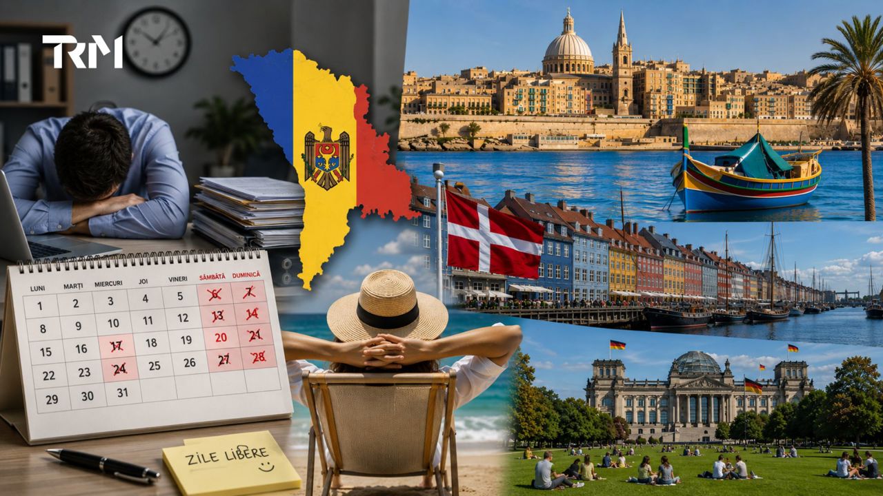 R. Moldova nu are mai multe zile libere decât alte state: Angajații din Malta, Danemarca și Germania se odihnesc cel mai mult