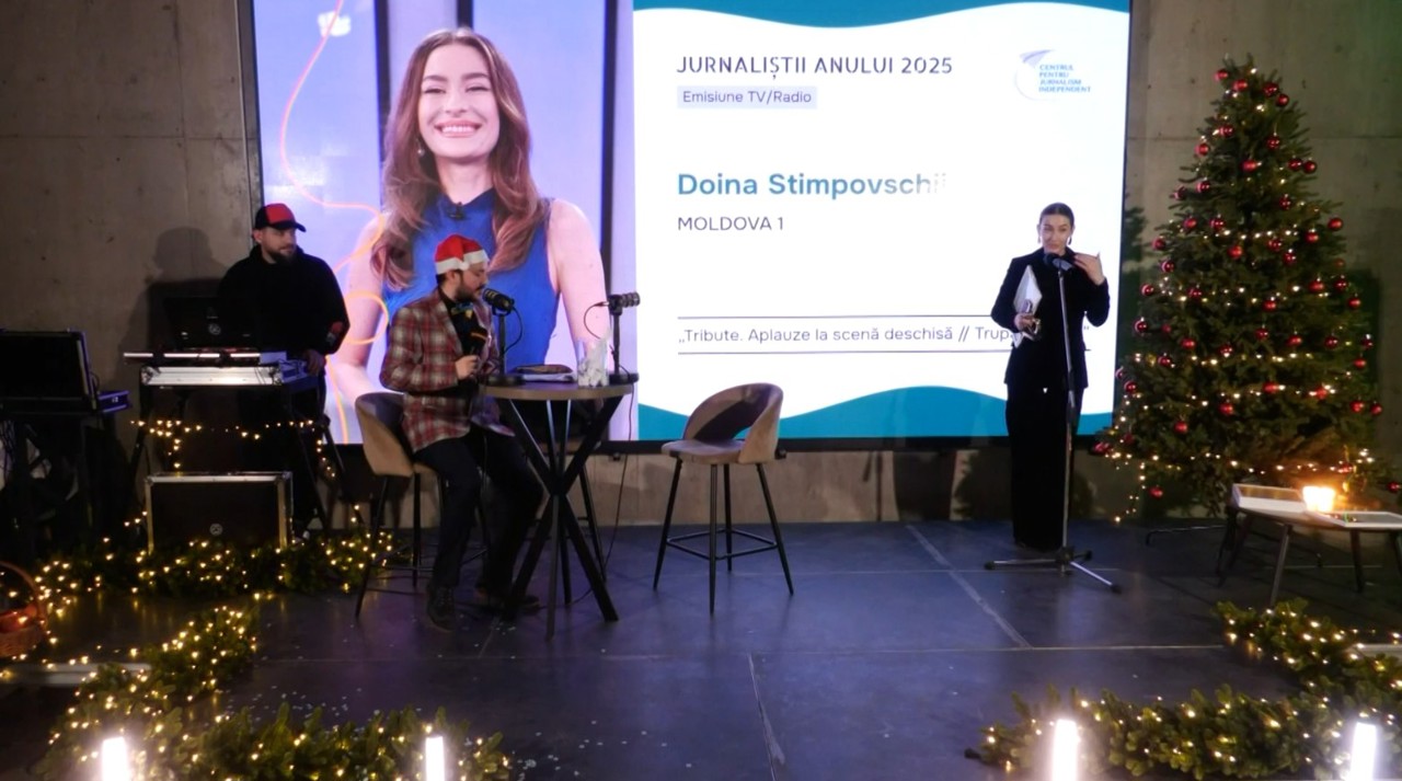 Moldova 1 TV journalist Doina Stimpovschi was awarded at the ‘Journalists of the Year 2025’ Gala