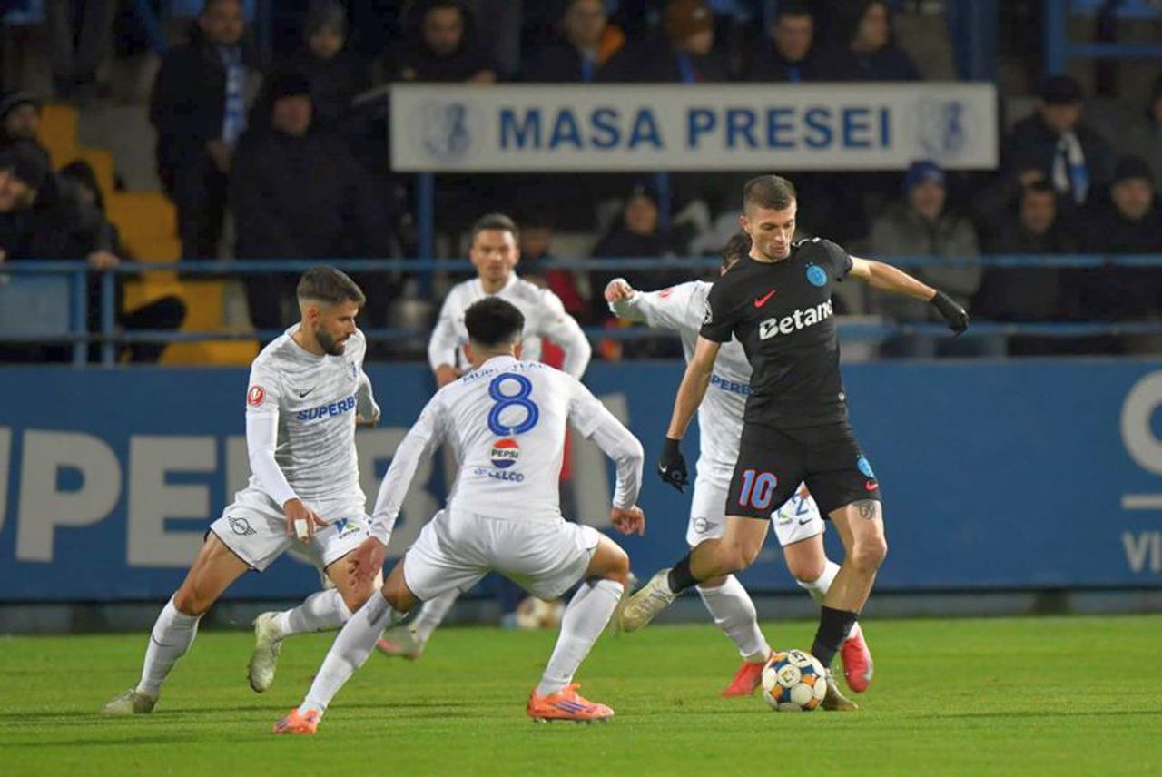 FCSB a repurtat a șasea victorie în Superliga românească de fotbal 