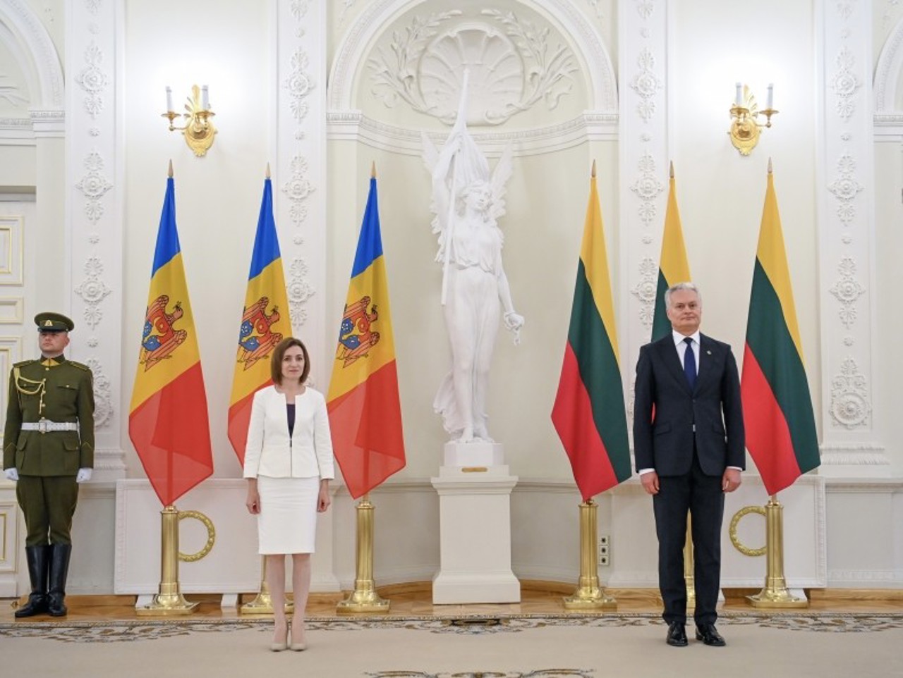 Maia Sandu, la Vilnius pentru a marca 36 de ani de la desprinderea Lituaniei de Uniunea Sovietică