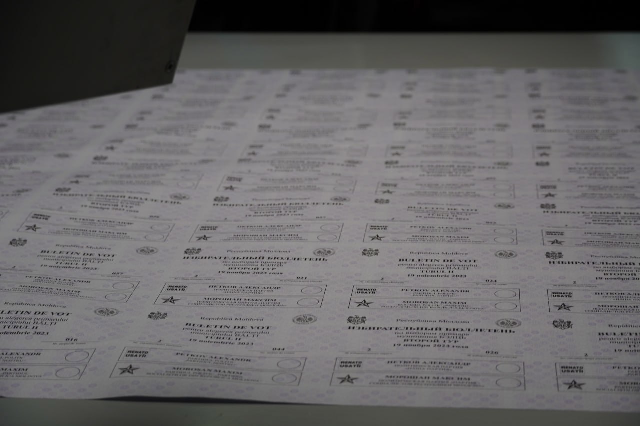 CEC a început tipărirea buletinelor de vot pentru turul al doilea al alegerilor din 19 noiembrie