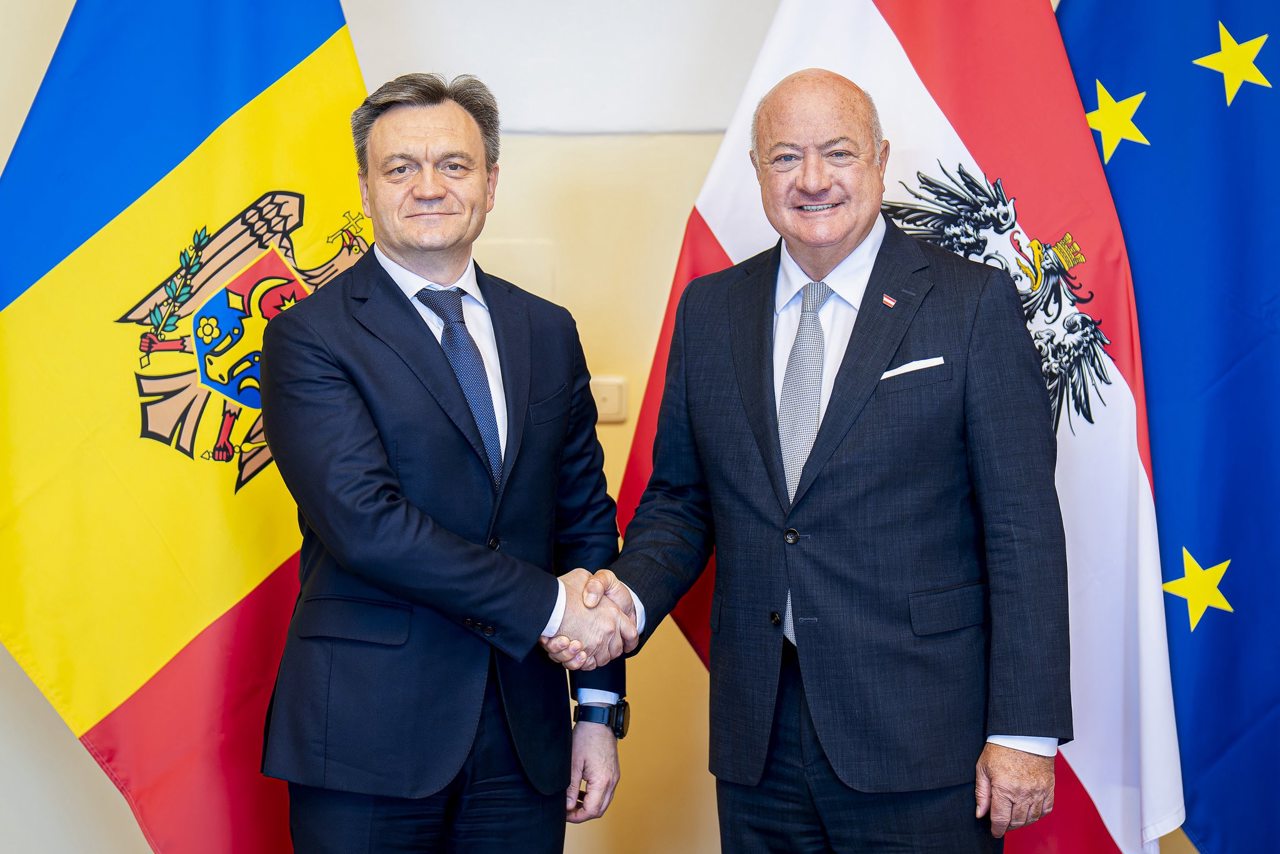 Dorin Recean, la Viena: Austria susține integrarea europeană a Republicii Moldova