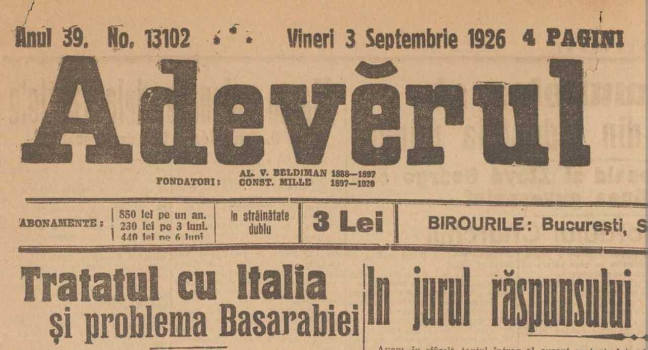 Revista presei interbelice: Acum 100 de ani, Tolstoi își părăsea casa, radioul ajungea până la Giurgiu, iar frizerii plecau din Chișinău
