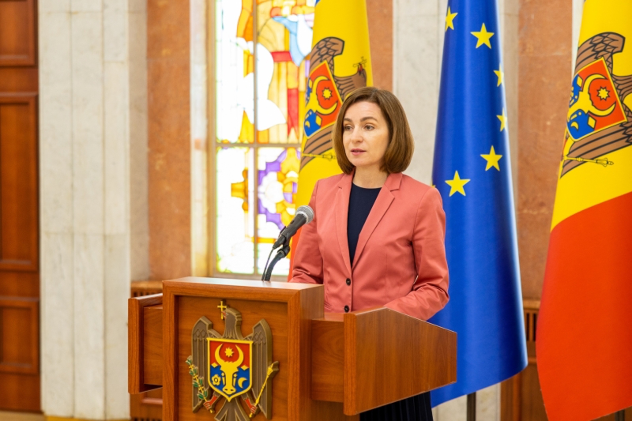 President Maia Sandu will hold a briefing on Monday